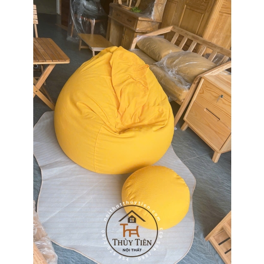 Ghế  sofa lười hạt xốp vỏ ghế chất liệu vải cao cấp nhiều màu sắc