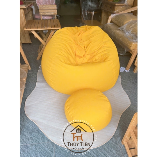 Ghế  sofa lười hạt xốp vỏ ghế chất liệu vải cao cấp nhiều màu sắc