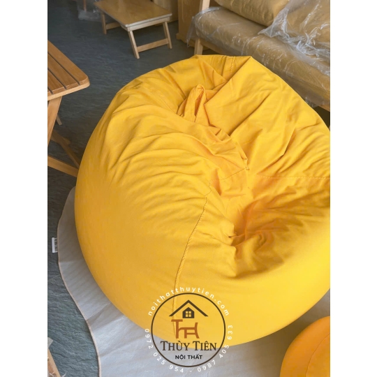 Ghế  sofa lười hạt xốp vỏ ghế chất liệu vải cao cấp nhiều màu sắc